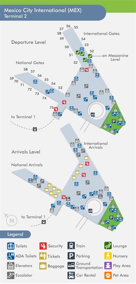 mexico city airport terminal map.
